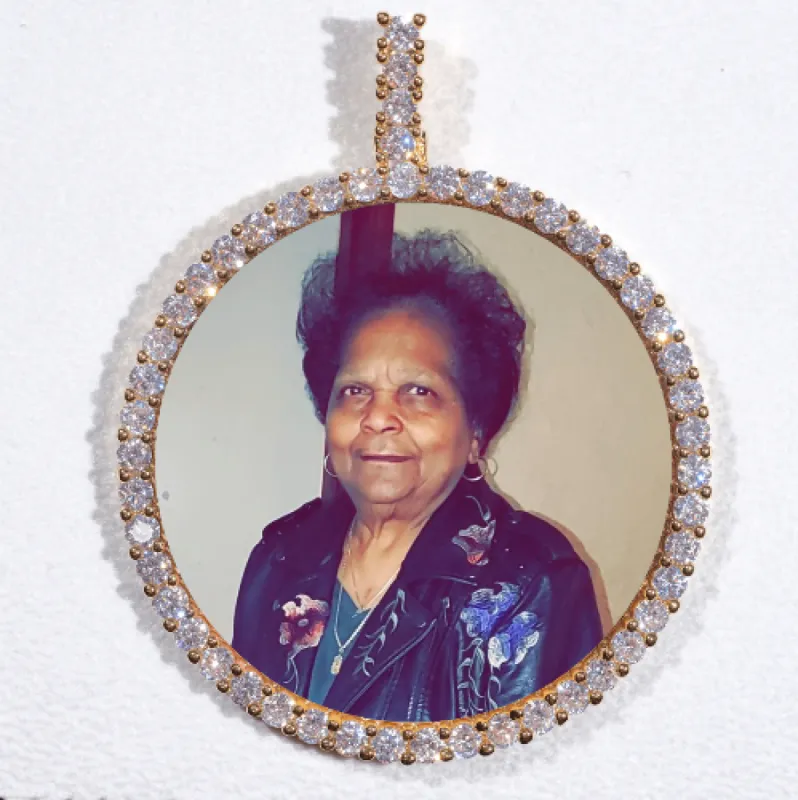 LARGE 3D CIRCLE CUSTOM PICTURE PENDANT sold by The GUU Shop