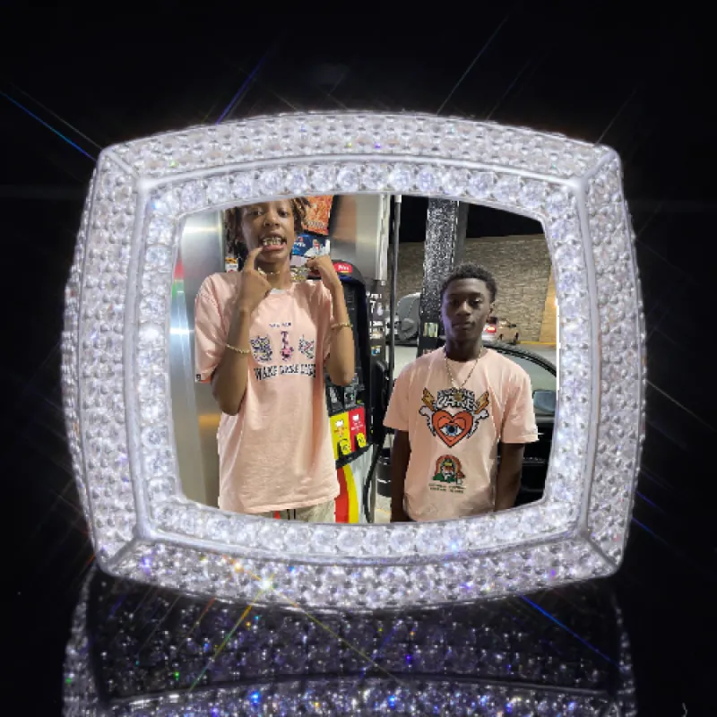 3D CUSTOM PICTURE ICED RING sold by The GUU Shop