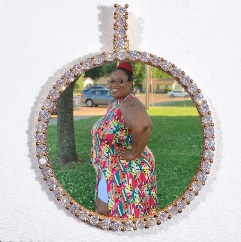 LARGE 3D CIRCLE CUSTOM PICTURE PENDANT sold by The GUU Shop