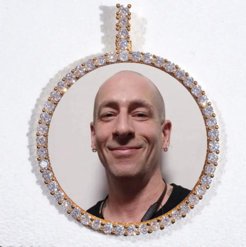 LARGE 3D CIRCLE CUSTOM PICTURE PENDANT made by The GUU Shop