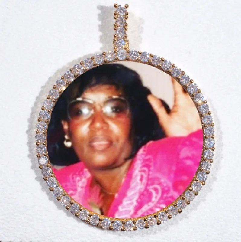 LARGE 3D CIRCLE CUSTOM PICTURE PENDANT sold by The GUU Shop
