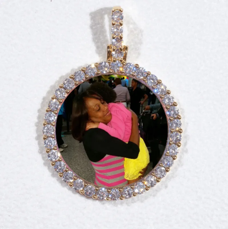 3D CIRCLE CUSTOM PICTURE PENDANT SMALL SIZE sold by The GUU Shop