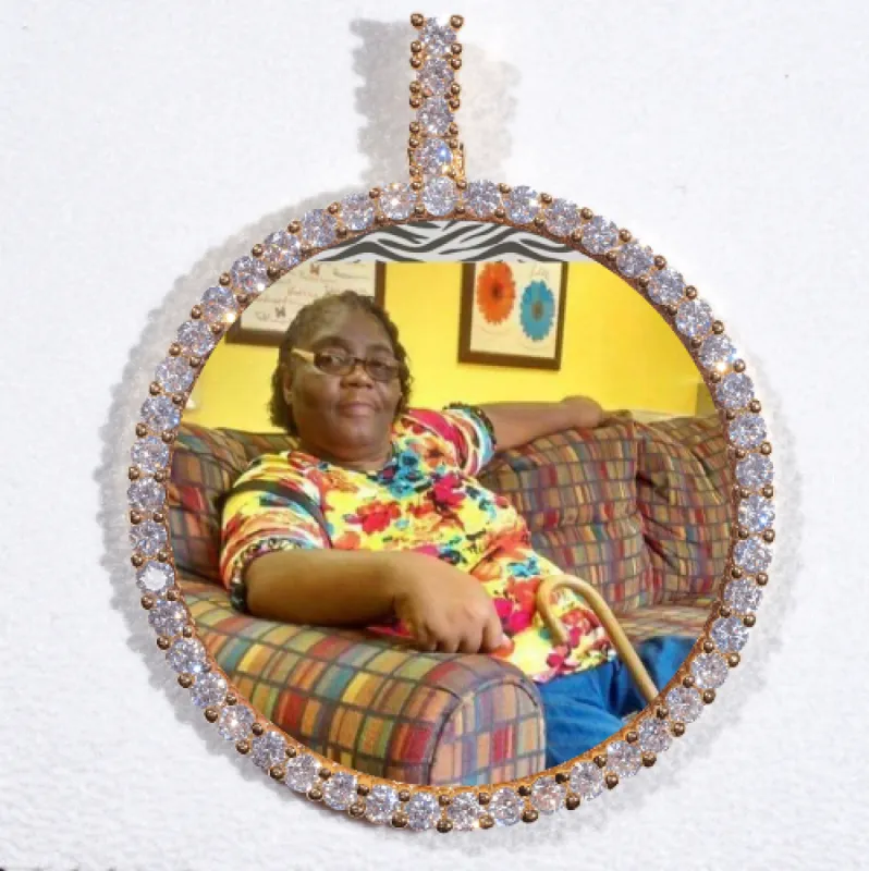 LARGE 3D CIRCLE CUSTOM PICTURE PENDANT sold by The GUU Shop