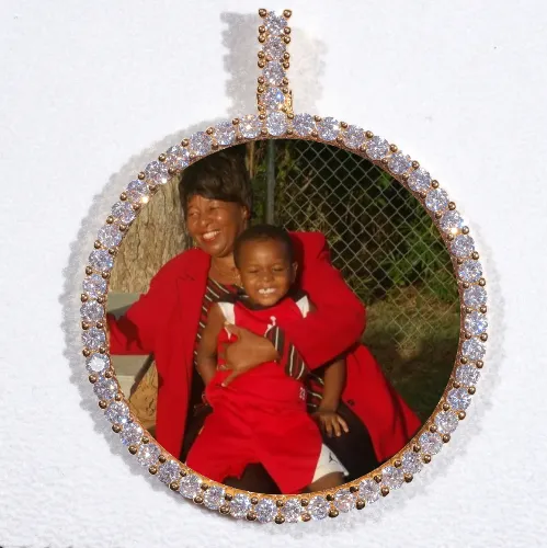 LARGE 3D CIRCLE CUSTOM PICTURE PENDANT sold by The GUU Shop