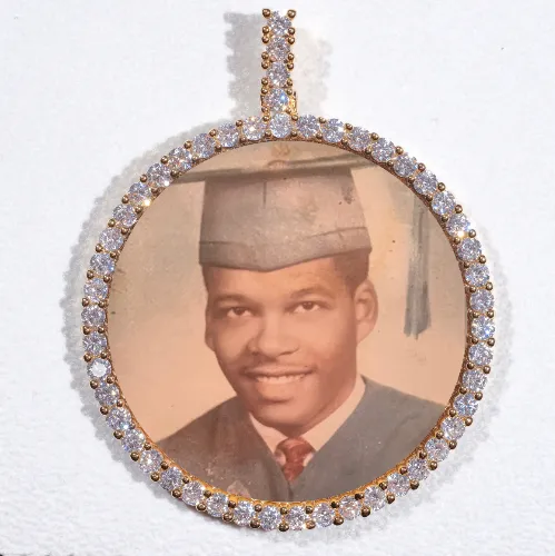 LARGE 3D CIRCLE CUSTOM PICTURE PENDANT sold by The GUU Shop