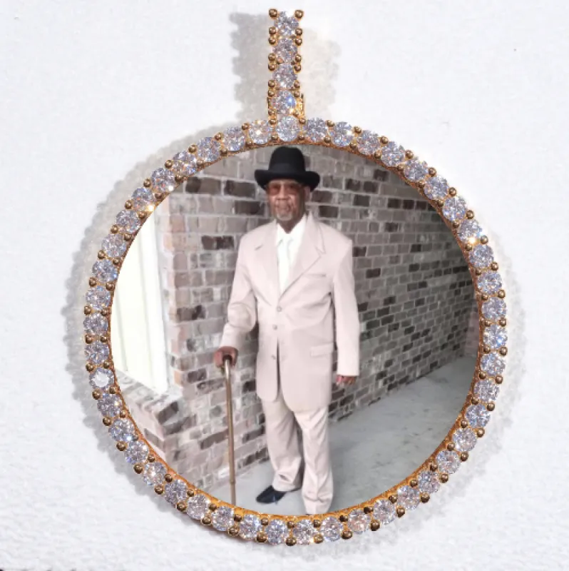 LARGE 3D CIRCLE CUSTOM PICTURE PENDANT sold by The GUU Shop