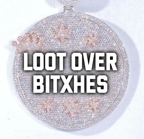 CUSTOM LETTER NECKLACE 3D BIG CROWN DISC sold by The GUU Shop