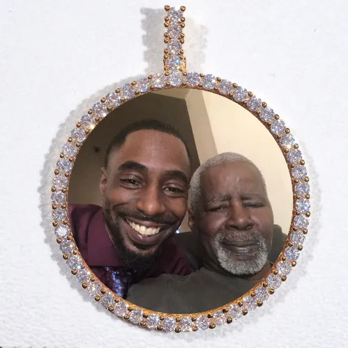 LARGE 3D CIRCLE CUSTOM PICTURE PENDANT sold by The GUU Shop