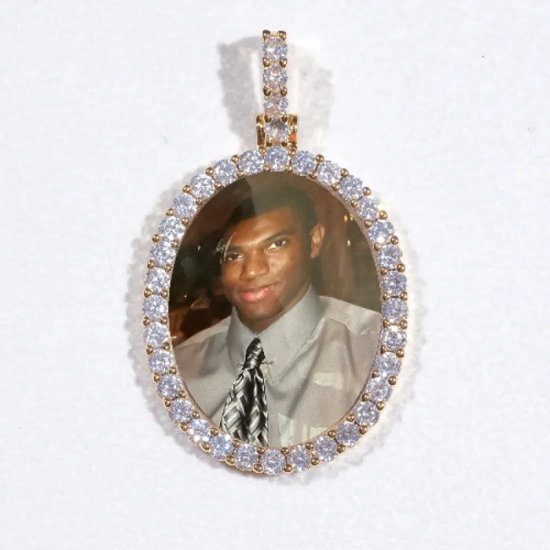 3D Oval Custom Picture Pendant sold by The GUU Shop