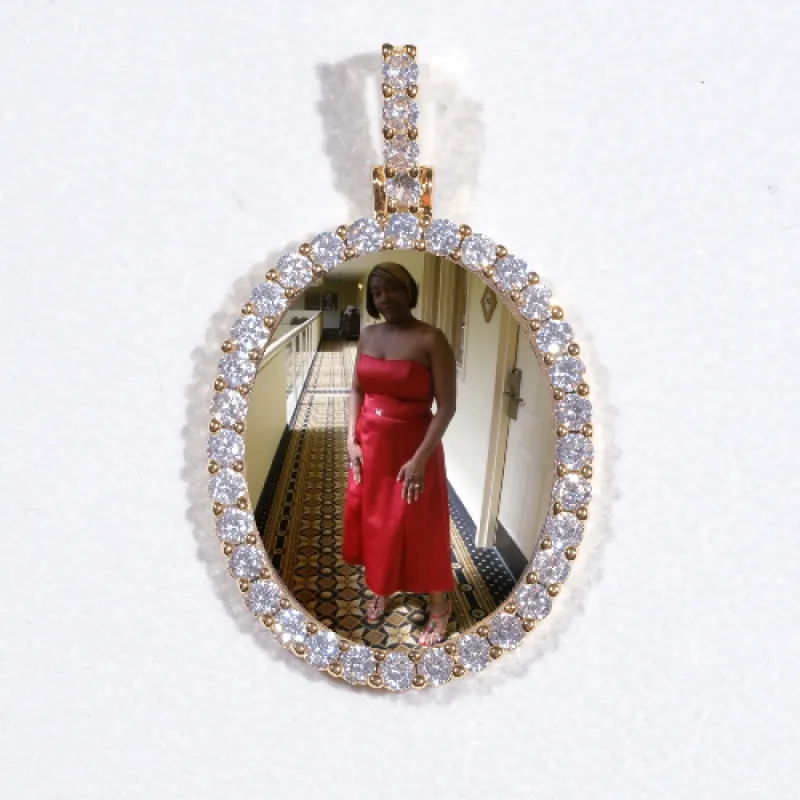 3D Oval Custom Picture Pendant sold by The GUU Shop