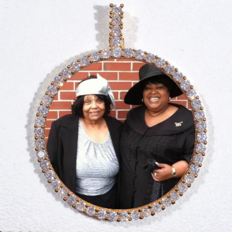 LARGE 3D CIRCLE CUSTOM PICTURE PENDANT sold by The GUU Shop