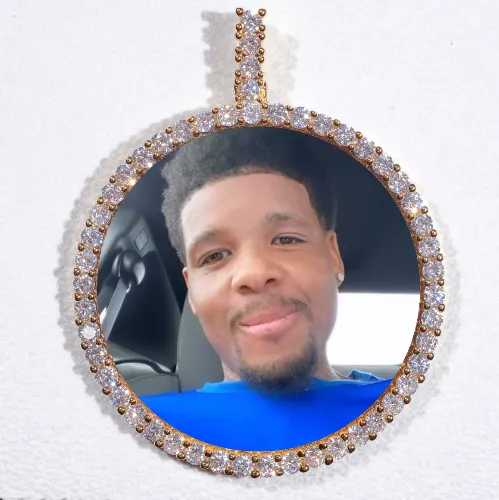 LARGE 3D CIRCLE CUSTOM PICTURE PENDANT sold by The GUU Shop