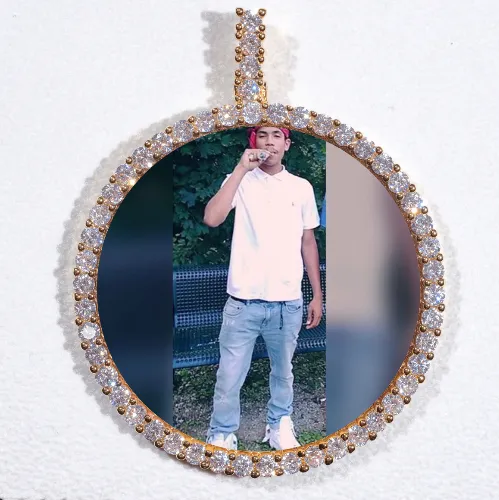 LARGE 3D CIRCLE CUSTOM PICTURE PENDANT sold by The GUU Shop