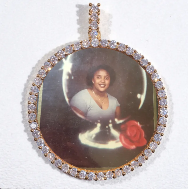 LARGE 3D CIRCLE CUSTOM PICTURE PENDANT sold by The GUU Shop