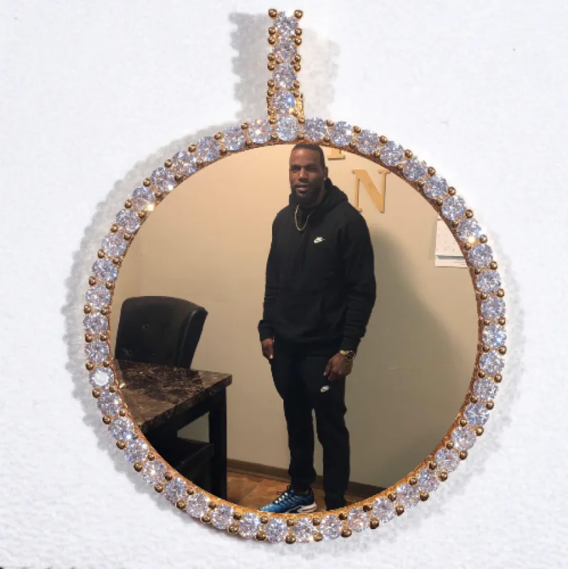 LARGE 3D CIRCLE CUSTOM PICTURE PENDANT sold by The GUU Shop