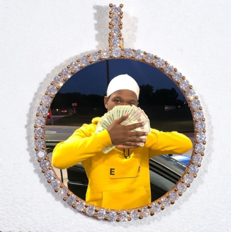 LARGE 3D CIRCLE CUSTOM PICTURE PENDANT sold by The GUU Shop