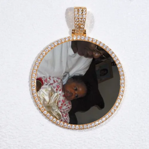 MEDIUM 3D CIRCLE CUSTOM PICTURE PENDANT sold by The GUU Shop