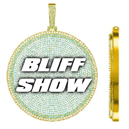 CUSTOM LETTER NECKLACE 3D BIG DISC sold by The GUU Shop