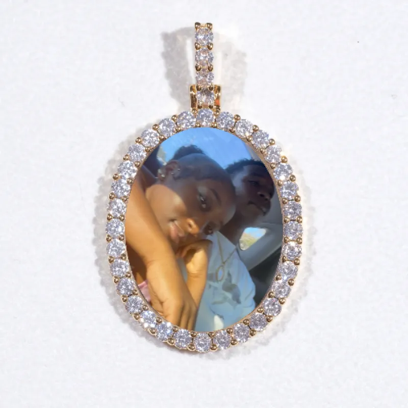 3D Oval Custom Picture Pendant sold by The GUU Shop