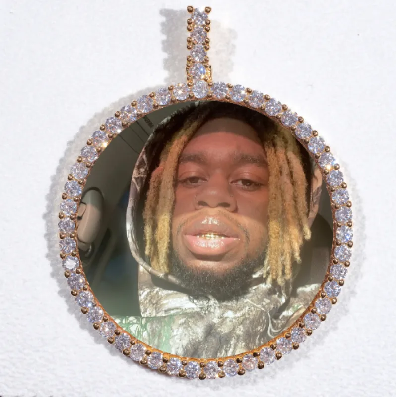 LARGE 3D CIRCLE CUSTOM PICTURE PENDANT sold by The GUU Shop