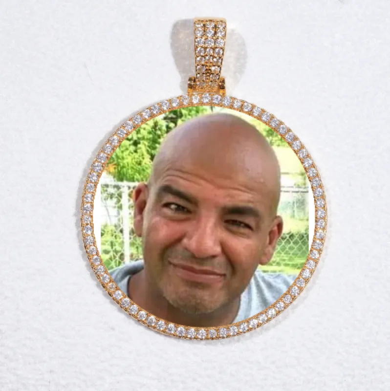 MEDIUM 3D CIRCLE CUSTOM PICTURE PENDANT sold by The GUU Shop