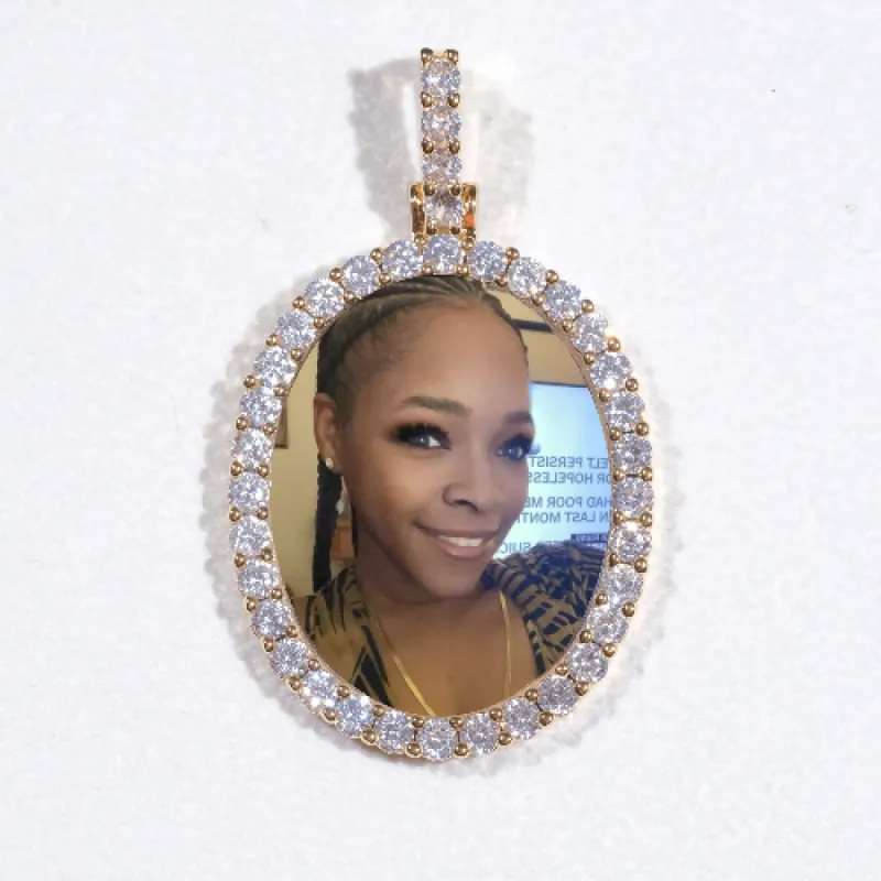 3D Oval Custom Picture Pendant sold by The GUU Shop