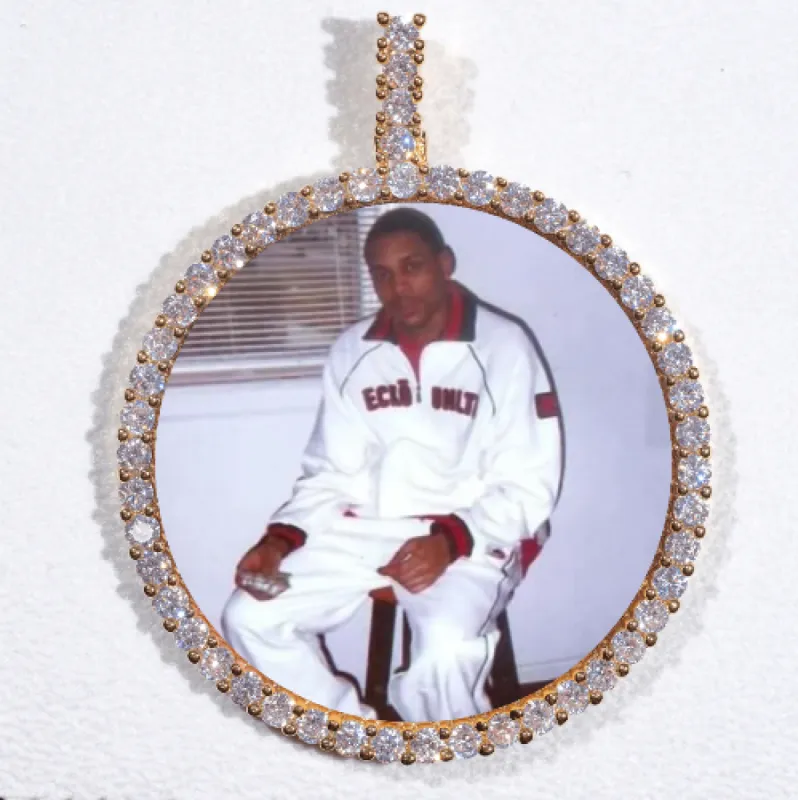 LARGE 3D CIRCLE CUSTOM PICTURE PENDANT sold by The GUU Shop