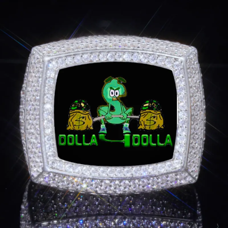 3D CUSTOM PICTURE ICED RING sold by The GUU Shop