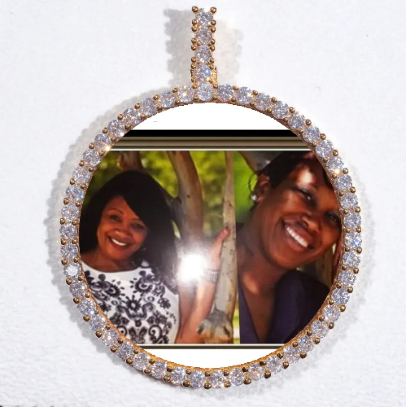 LARGE 3D CIRCLE CUSTOM PICTURE PENDANT sold by The GUU Shop
