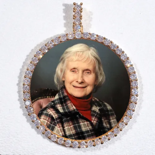 LARGE 3D CIRCLE CUSTOM PICTURE PENDANT sold by The GUU Shop