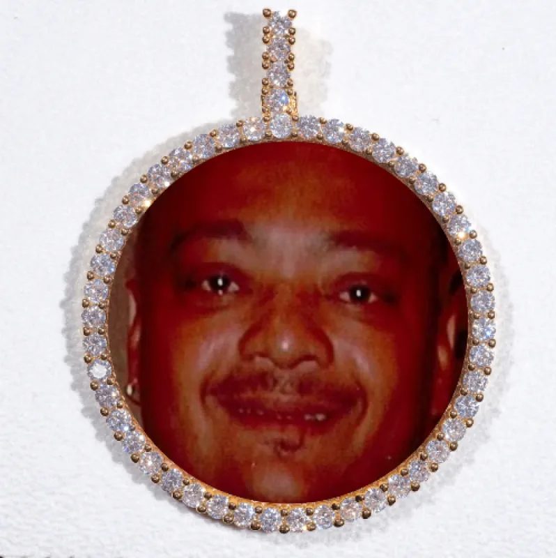 LARGE 3D CIRCLE CUSTOM PICTURE PENDANT sold by The GUU Shop