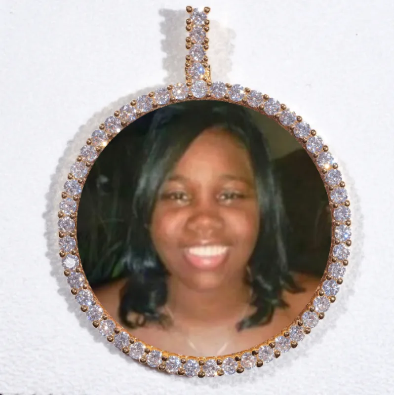 LARGE 3D CIRCLE CUSTOM PICTURE PENDANT sold by The GUU Shop