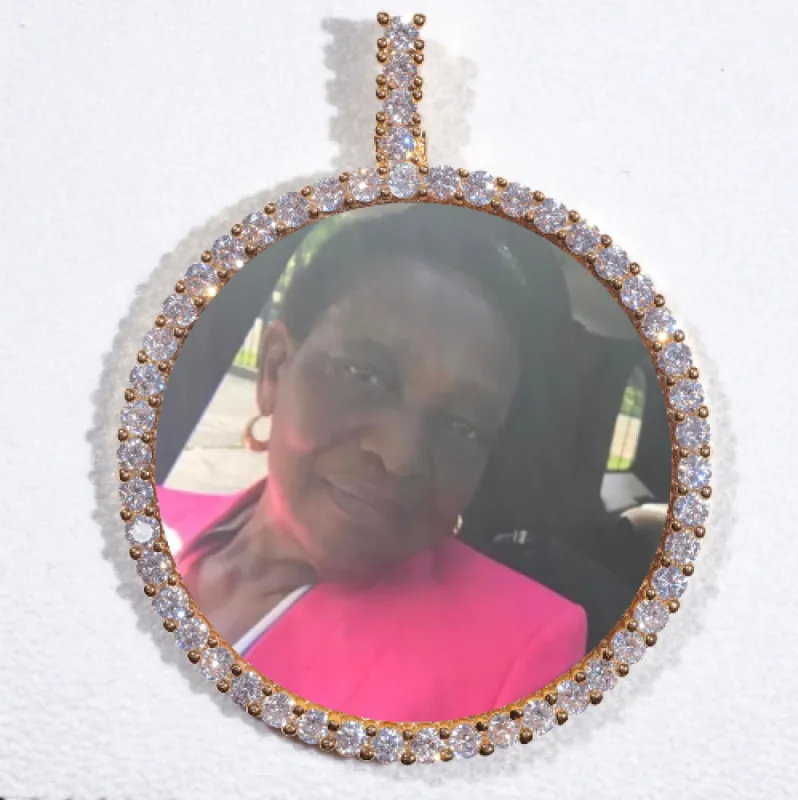 LARGE 3D CIRCLE CUSTOM PICTURE PENDANT sold by The GUU Shop