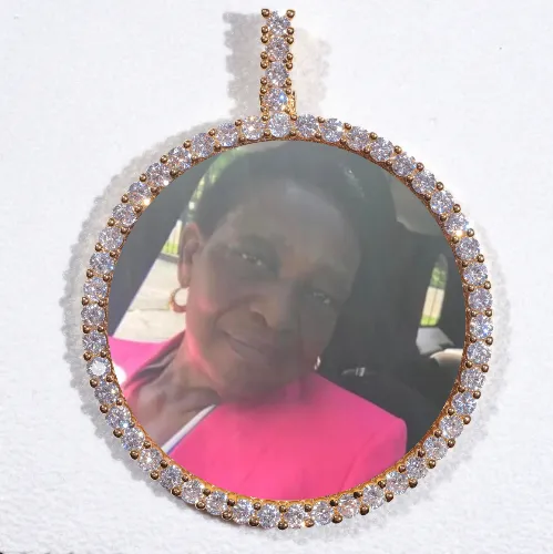 LARGE 3D CIRCLE CUSTOM PICTURE PENDANT sold by The GUU Shop