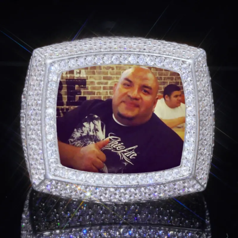 3D CUSTOM PICTURE ICED RING sold by The GUU Shop