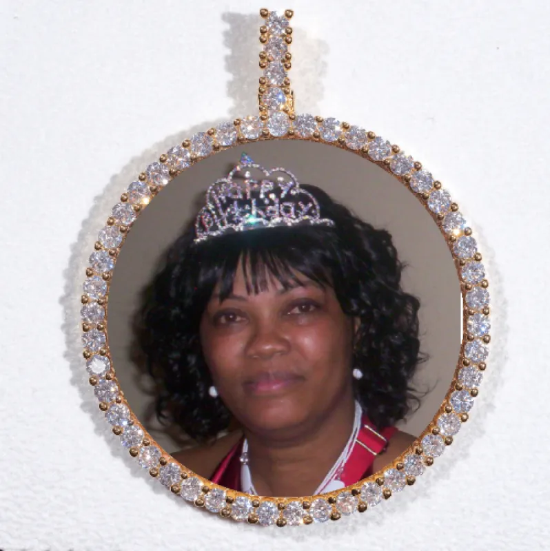 LARGE 3D CIRCLE CUSTOM PICTURE PENDANT sold by The GUU Shop