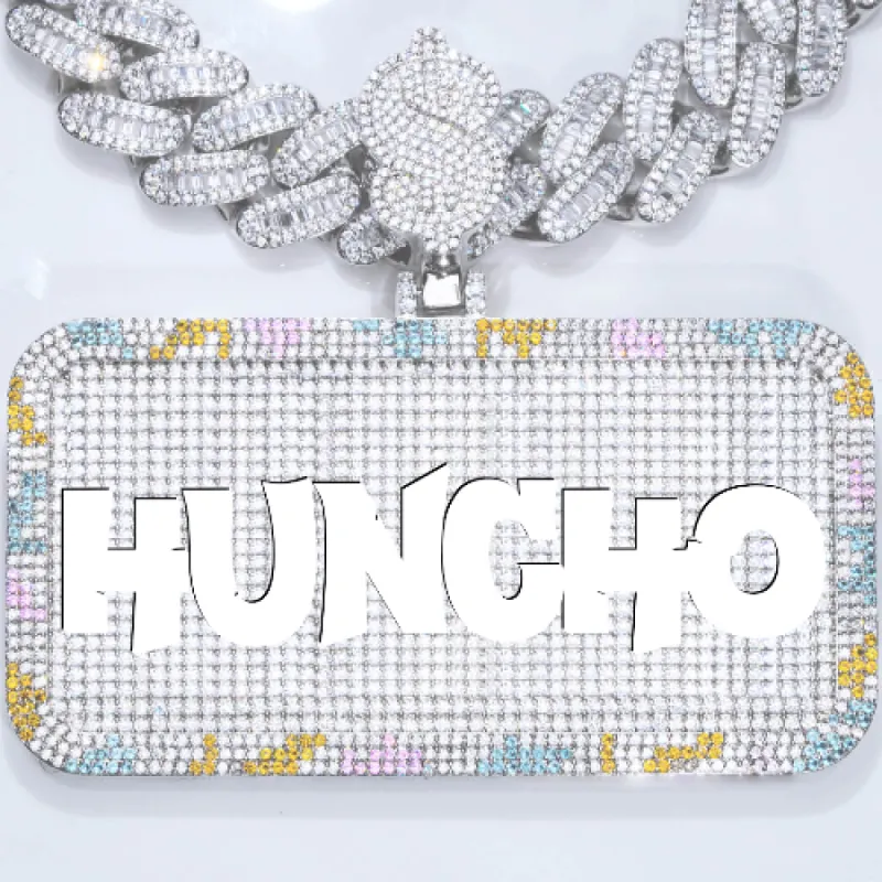 CUSTOM LETTER NECKLACE 3D COLORFUL SQUARE sold by The GUU Shop