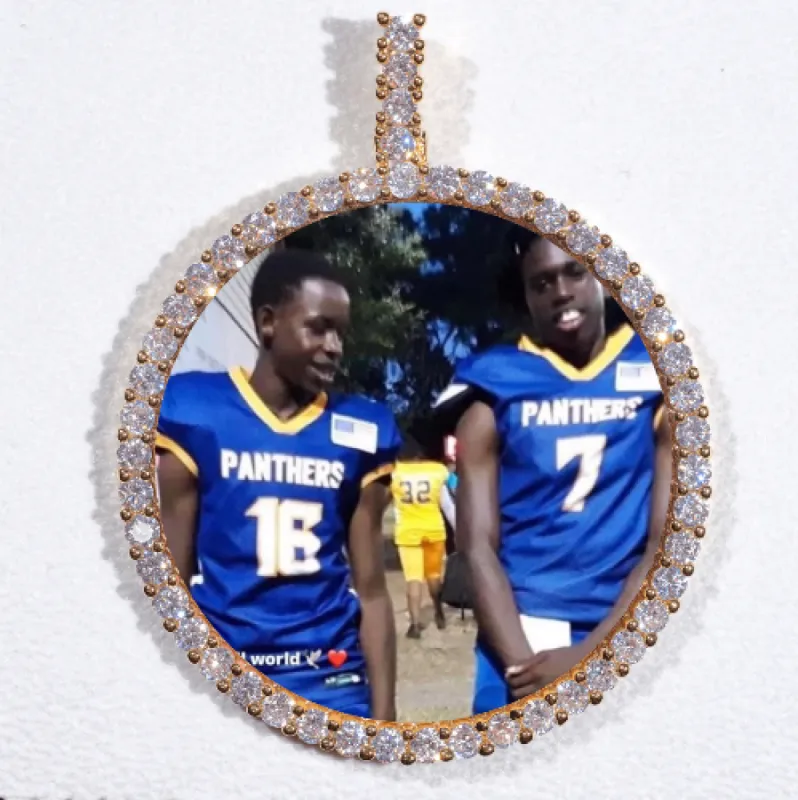 LARGE 3D CIRCLE CUSTOM PICTURE PENDANT sold by The GUU Shop