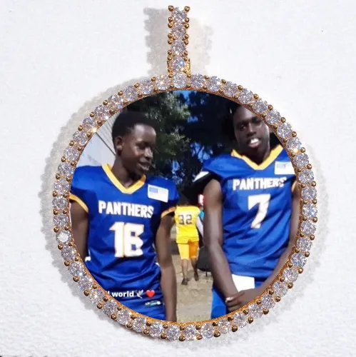 LARGE 3D CIRCLE CUSTOM PICTURE PENDANT sold by The GUU Shop