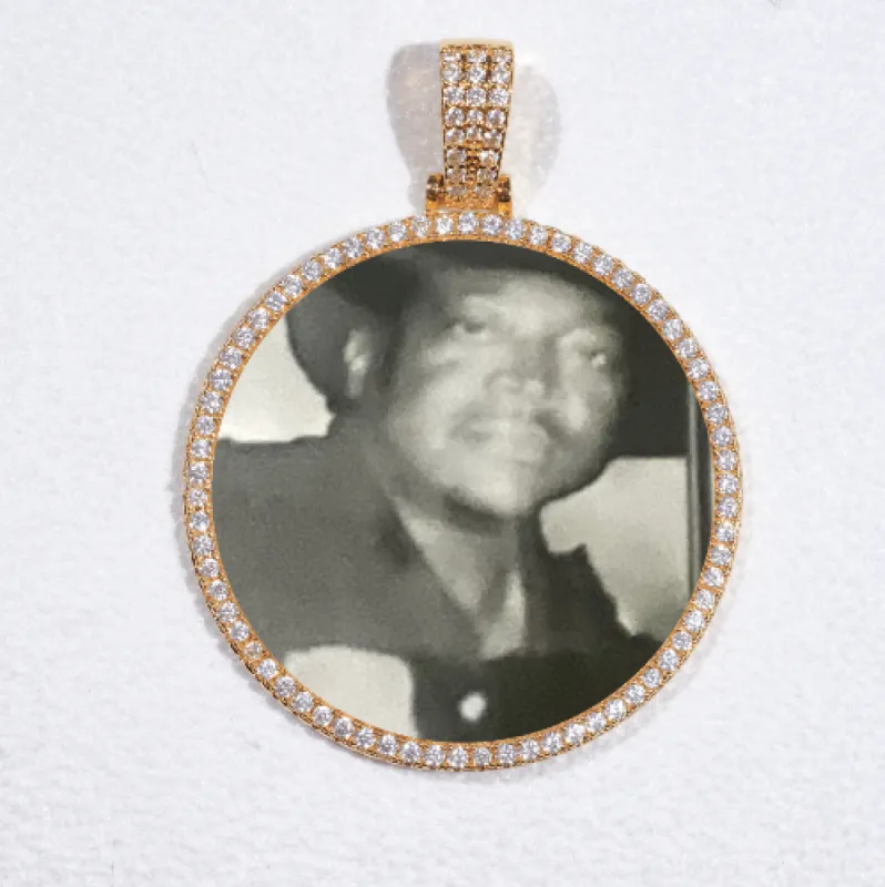 MEDIUM 3D CIRCLE CUSTOM PICTURE PENDANT sold by The GUU Shop