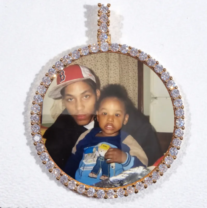 LARGE 3D CIRCLE CUSTOM PICTURE PENDANT sold by The GUU Shop