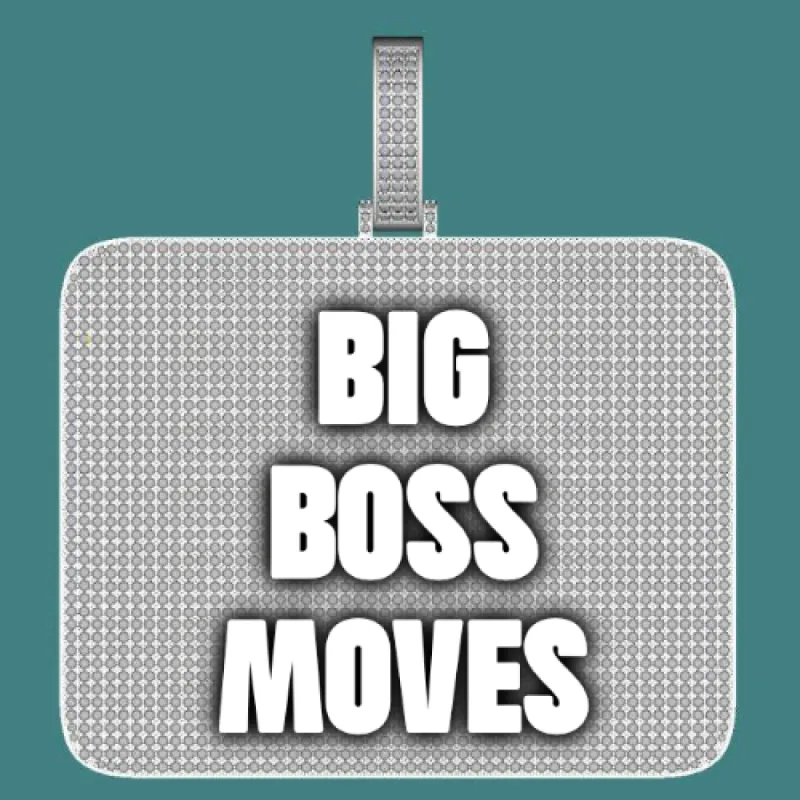 CUSTOM LETTER NECKLACE 3D BIG SQUARE sold by The GUU Shop