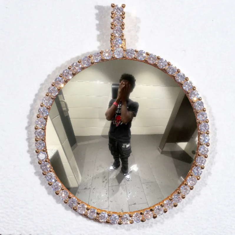 LARGE 3D CIRCLE CUSTOM PICTURE PENDANT sold by The GUU Shop