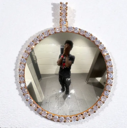 LARGE 3D CIRCLE CUSTOM PICTURE PENDANT sold by The GUU Shop