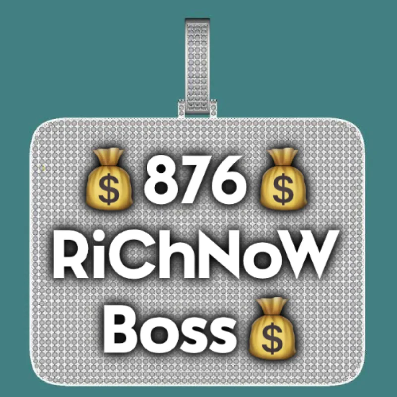 CUSTOM LETTER NECKLACE 3D BIG SQUARE sold by The GUU Shop