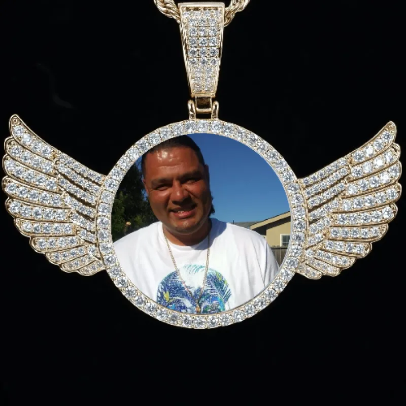 LARGE 3D CIRCLE CUSTOM PICTURE PENDANT made by The GUU Shop