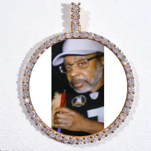 LARGE 3D CIRCLE CUSTOM PICTURE PENDANT sold by The GUU Shop