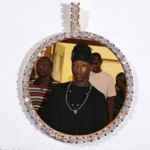 LARGE 3D CIRCLE CUSTOM PICTURE PENDANT sold by The GUU Shop