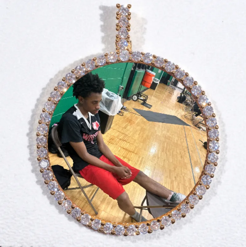 LARGE 3D CIRCLE CUSTOM PICTURE PENDANT sold by The GUU Shop