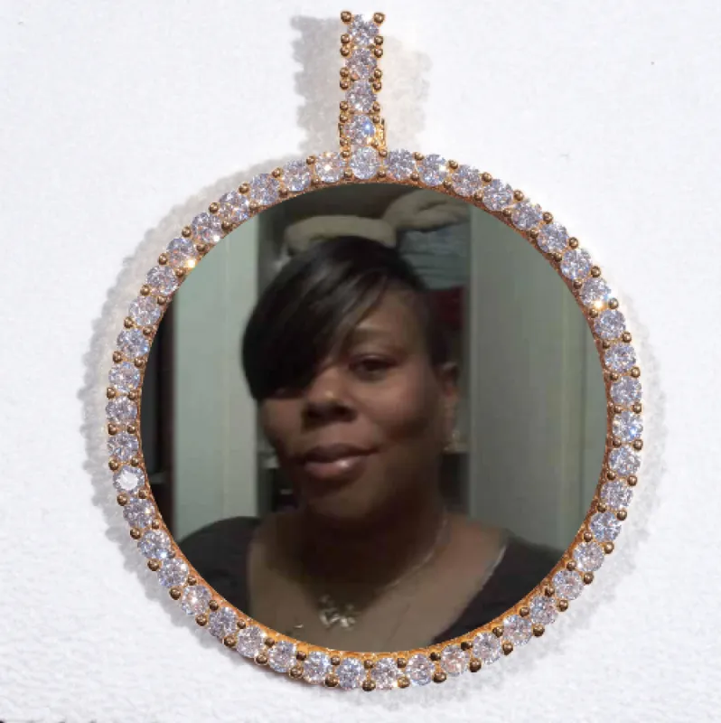 LARGE 3D CIRCLE CUSTOM PICTURE PENDANT sold by The GUU Shop